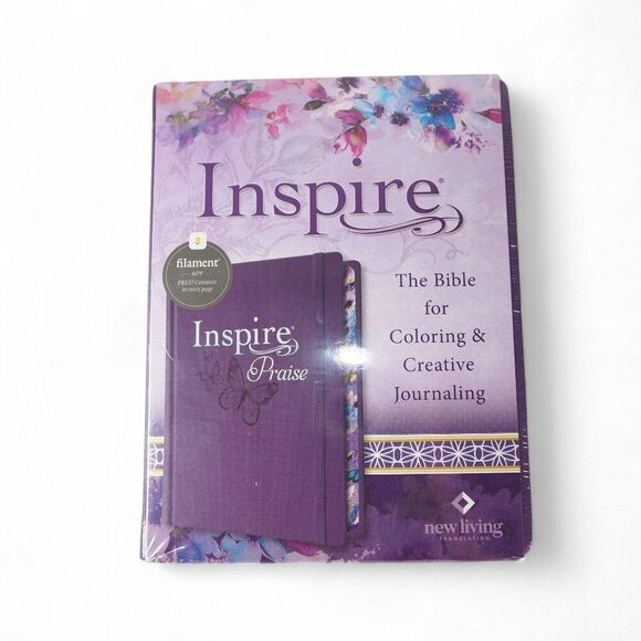 Inspire Praise Bible: The Bible For Coloring & Creative Journaling Hardcover NLT - Picture 1 of 6